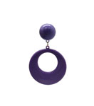Plastic Flamenco Earrings. Medium Hoop. Purple 2.479€ #502821574MRD